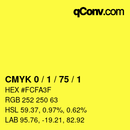 Color code: CMYK 0 / 1 / 75 / 1 | qconv.com