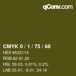 Color code: CMYK 0 / 1 / 75 / 68 | qconv.com