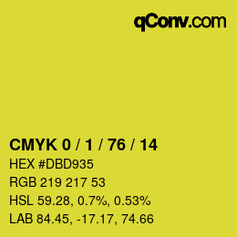 Color code: CMYK 0 / 1 / 76 / 14 | qconv.com