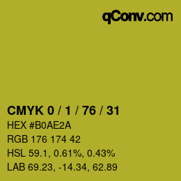 Color code: CMYK 0 / 1 / 76 / 31 | qconv.com