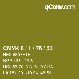 Color code: CMYK 0 / 1 / 76 / 50 | qconv.com