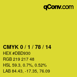 Color code: CMYK 0 / 1 / 78 / 14 | qconv.com
