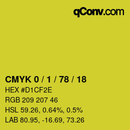 Color code: CMYK 0 / 1 / 78 / 18 | qconv.com