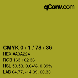 Color code: CMYK 0 / 1 / 78 / 36 | qconv.com