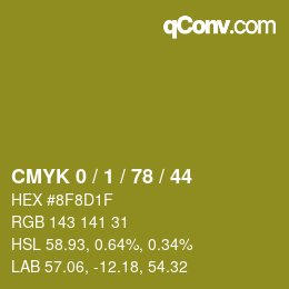 Color code: CMYK 0 / 1 / 78 / 44 | qconv.com