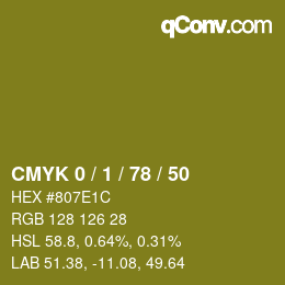 Color code: CMYK 0 / 1 / 78 / 50 | qconv.com