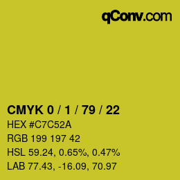 Color code: CMYK 0 / 1 / 79 / 22 | qconv.com