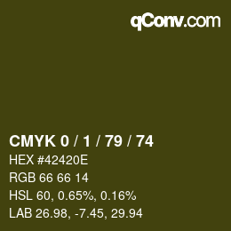 カラーコード: CMYK 0 / 1 / 79 / 74 | qconv.com