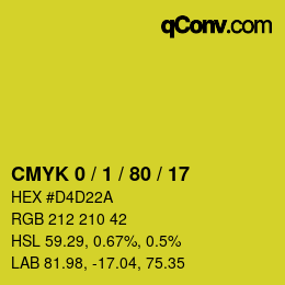 Color code: CMYK 0 / 1 / 80 / 17 | qconv.com