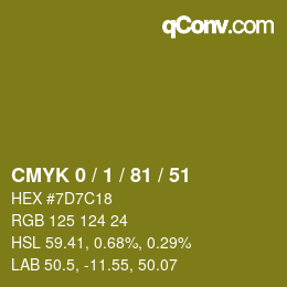 Color code: CMYK 0 / 1 / 81 / 51 | qconv.com