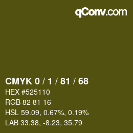 Color code: CMYK 0 / 1 / 81 / 68 | qconv.com