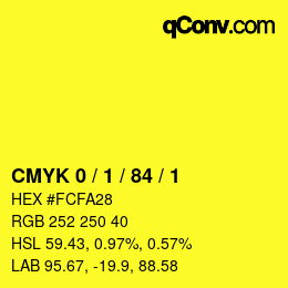 Color code: CMYK 0 / 1 / 84 / 1 | qconv.com