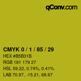 Color code: CMYK 0 / 1 / 85 / 29 | qconv.com