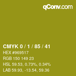Color code: CMYK 0 / 1 / 85 / 41 | qconv.com