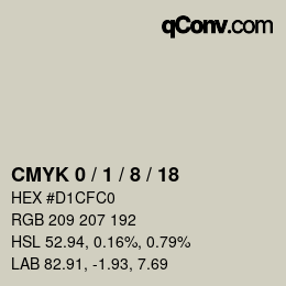 Color code: CMYK 0 / 1 / 8 / 18 | qconv.com