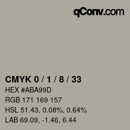 Color code: CMYK 0 / 1 / 8 / 33 | qconv.com