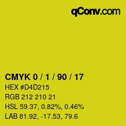 Color code: CMYK 0 / 1 / 90 / 17 | qconv.com