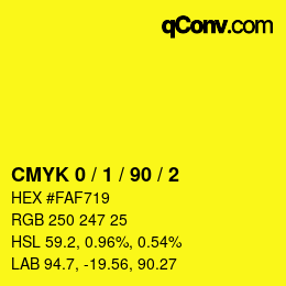 Color code: CMYK 0 / 1 / 90 / 2 | qconv.com
