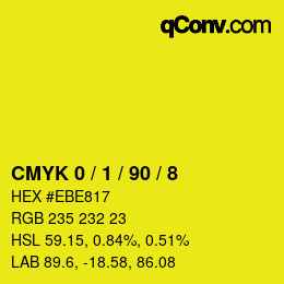 Color code: CMYK 0 / 1 / 90 / 8 | qconv.com