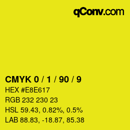 Color code: CMYK 0 / 1 / 90 / 9 | qconv.com