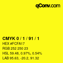 Color code: CMYK 0 / 1 / 91 / 1 | qconv.com