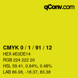 Color code: CMYK 0 / 1 / 91 / 12 | qconv.com