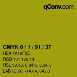 Color code: CMYK 0 / 1 / 91 / 37 | qconv.com