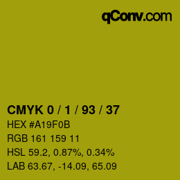 Color code: CMYK 0 / 1 / 93 / 37 | qconv.com