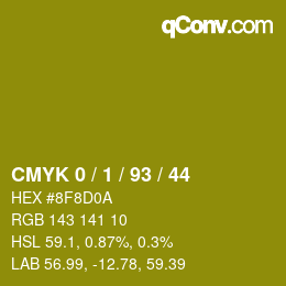 Color code: CMYK 0 / 1 / 93 / 44 | qconv.com