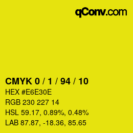 Color code: CMYK 0 / 1 / 94 / 10 | qconv.com