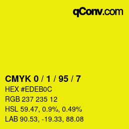 Color code: CMYK 0 / 1 / 95 / 7 | qconv.com