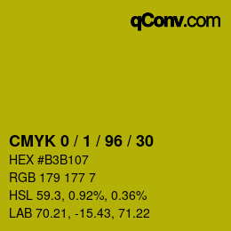 Color code: CMYK 0 / 1 / 96 / 30 | qconv.com