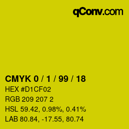 Color code: CMYK 0 / 1 / 99 / 18 | qconv.com