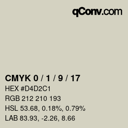 Color code: CMYK 0 / 1 / 9 / 17 | qconv.com