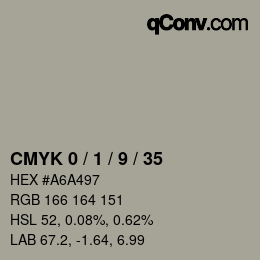 Color code: CMYK 0 / 1 / 9 / 35 | qconv.com