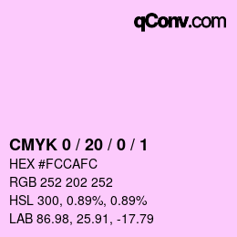 Color code: CMYK 0 / 20 / 0 / 1 | qconv.com