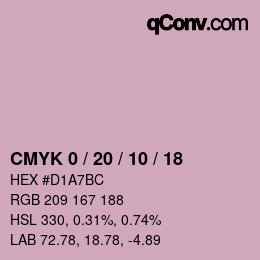Color code: CMYK 0 / 20 / 10 / 18 | qconv.com