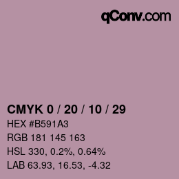 Color code: CMYK 0 / 20 / 10 / 29 | qconv.com