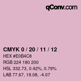 Color code: CMYK 0 / 20 / 11 / 12 | qconv.com