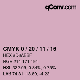 Color code: CMYK 0 / 20 / 11 / 16 | qconv.com