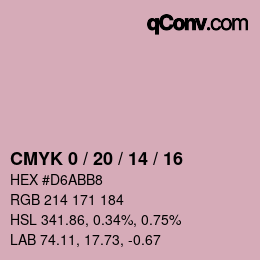 Color code: CMYK 0 / 20 / 14 / 16 | qconv.com