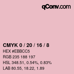 Color code: CMYK 0 / 20 / 16 / 8 | qconv.com