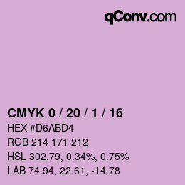 Color code: CMYK 0 / 20 / 1 / 16 | qconv.com