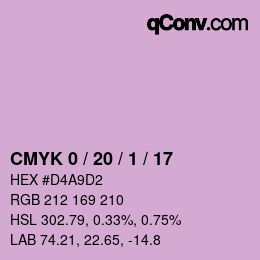 Color code: CMYK 0 / 20 / 1 / 17 | qconv.com