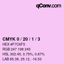 Color code: CMYK 0 / 20 / 1 / 3 | qconv.com