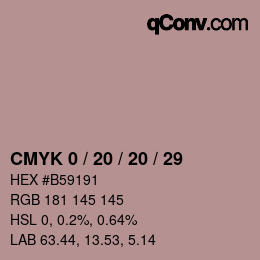 Color code: CMYK 0 / 20 / 20 / 29 | qconv.com