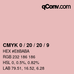 Color code: CMYK 0 / 20 / 20 / 9 | qconv.com