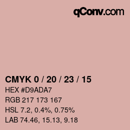 Color code: CMYK 0 / 20 / 23 / 15 | qconv.com