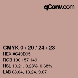 Color code: CMYK 0 / 20 / 24 / 23 | qconv.com