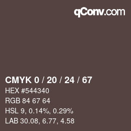 Color code: CMYK 0 / 20 / 24 / 67 | qconv.com
